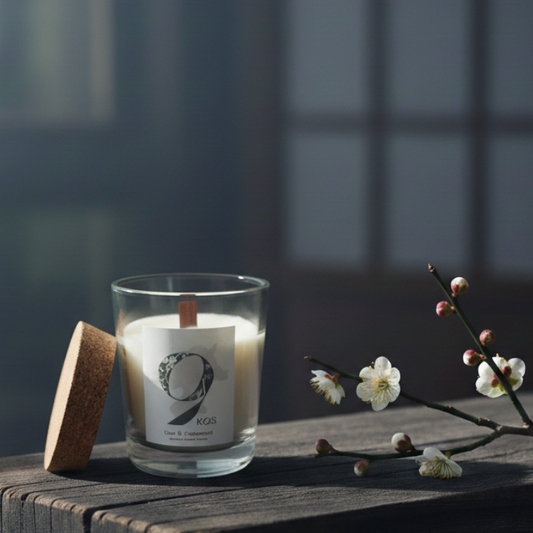 9KOS Japanese scented candle Ume & Cedarwood