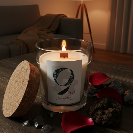 9KOS Japanese scented candle Satsuma Rose