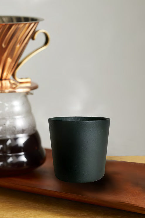 KISSUL "KUROMIDORI" (Black Green) - Urushi lacquer-coated vacuum insulated cup