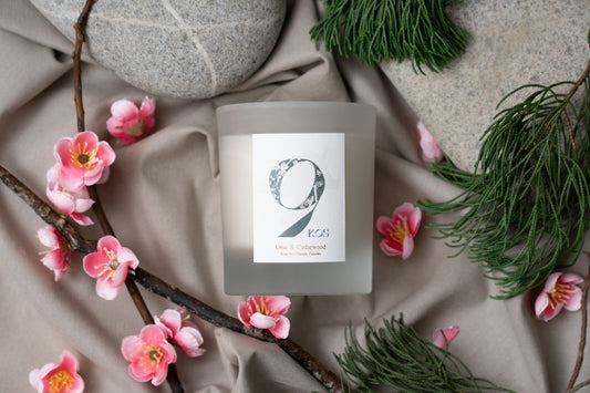 9KOS Candle UME & CEDARWOOD from Dazaifu, FUKUOKA
