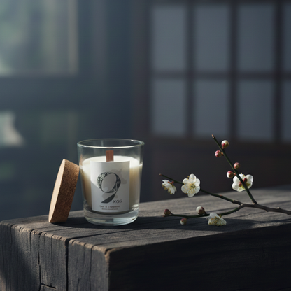 9KOS Candle UME & CEDARWOOD from Dazaifu, FUKUOKA