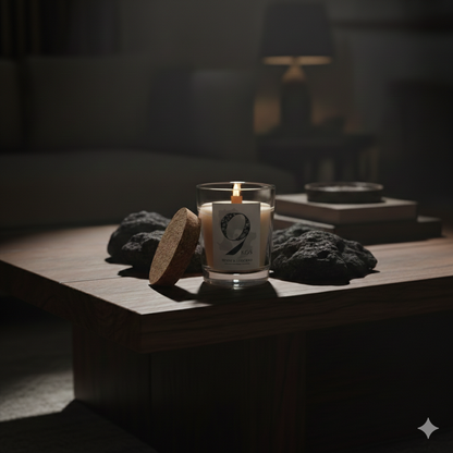 9KOS Candle HINOKI & VOLCANO from Aso, KUMAMOTO