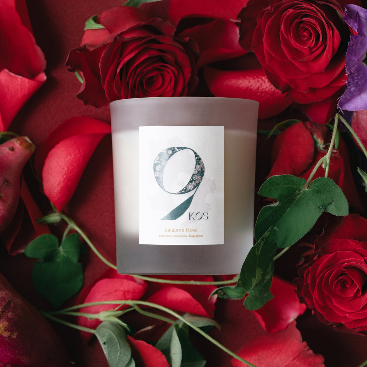 9KOS Japanese scented candle Satsuma Rose