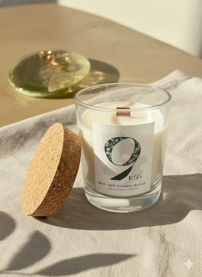 9KOS Candle NEW SUMMER ORANGE from Nichinan, MIYAZAKI