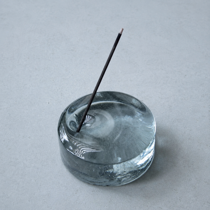 Hamon incense holder blue gray above