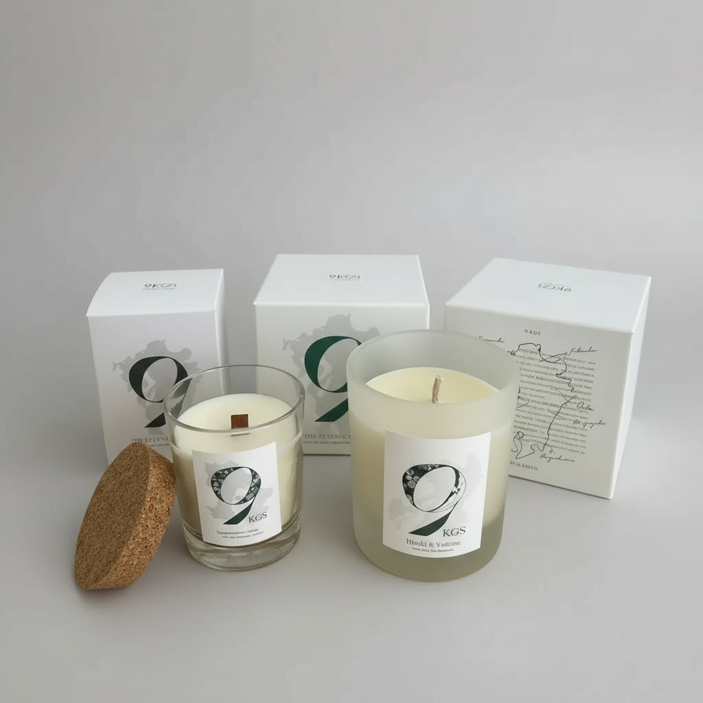 9KOS Candle UME & CEDARWOOD from Dazaifu, FUKUOKA