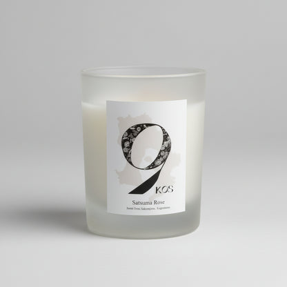9KOS Candle SATSUMA ROSE from Sakurajima, KAGOSHIMA