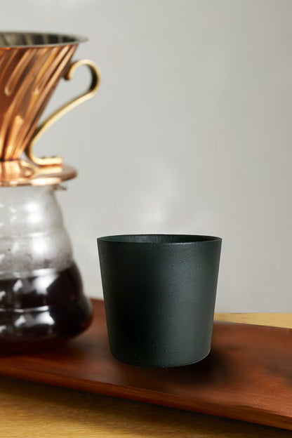 KISSUL "KUROMIDORI" (Black Green) - Urushi lacquer-coated vacuum insulated cup