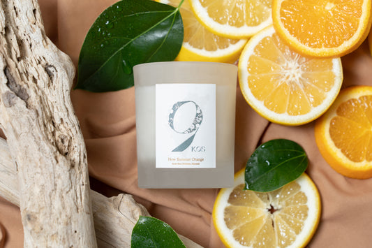 9KOS Candle New Summer Orange from Nichinan, MIYAZAKI