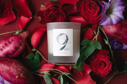 9KOS Candle Satsuma Rose from Sakurajima, KAGOSHIMA